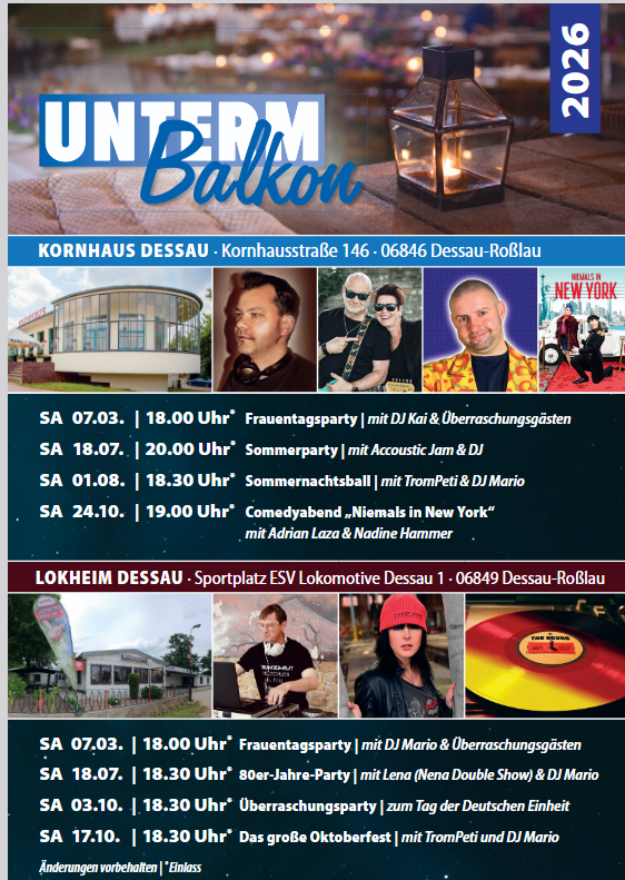 Unterm Balkon 2026 Oktoberfest